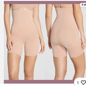 Spanx Oncore High Waist Mid Thigh Shaper in Soft Nude